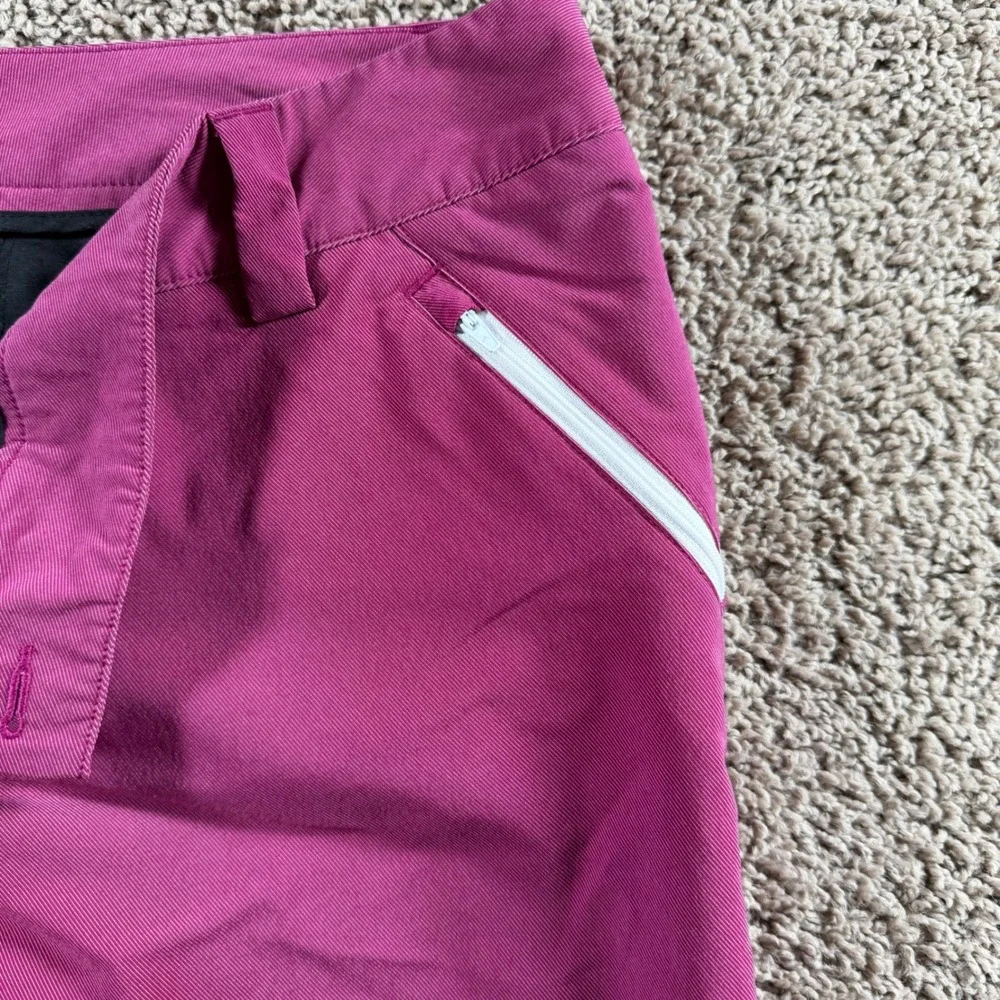 Adidas Golf Pants Berry Cropped Straight Leg women 14 athletic performance ankle